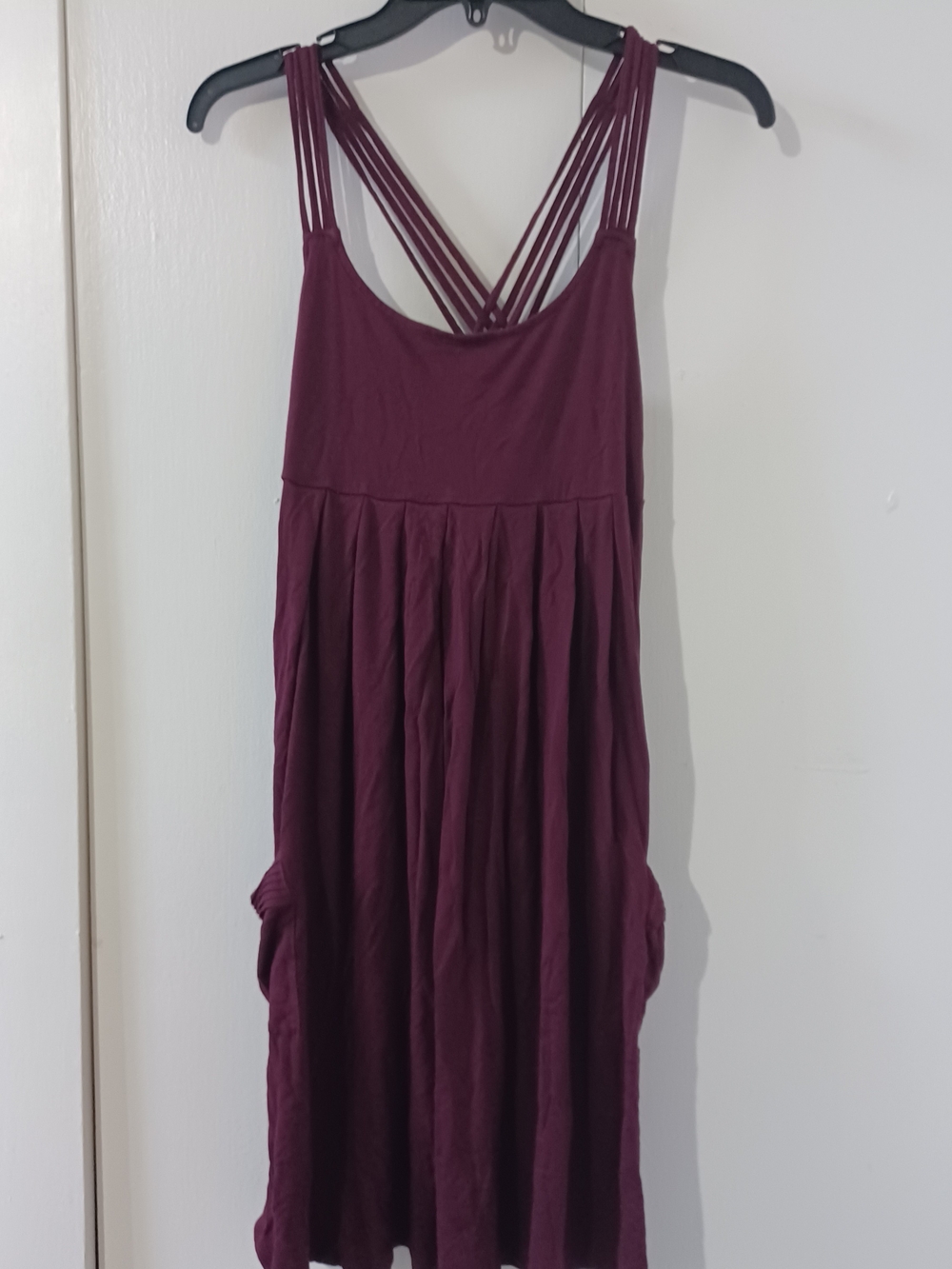Calvin Klein Sleeveless Dress in Wine